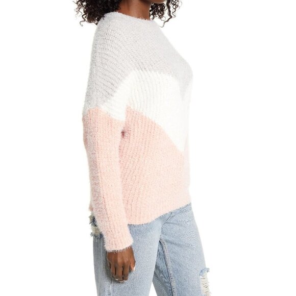 LULUS Talk The Block Eyelash Knit Sweater - Picture 2 of 5